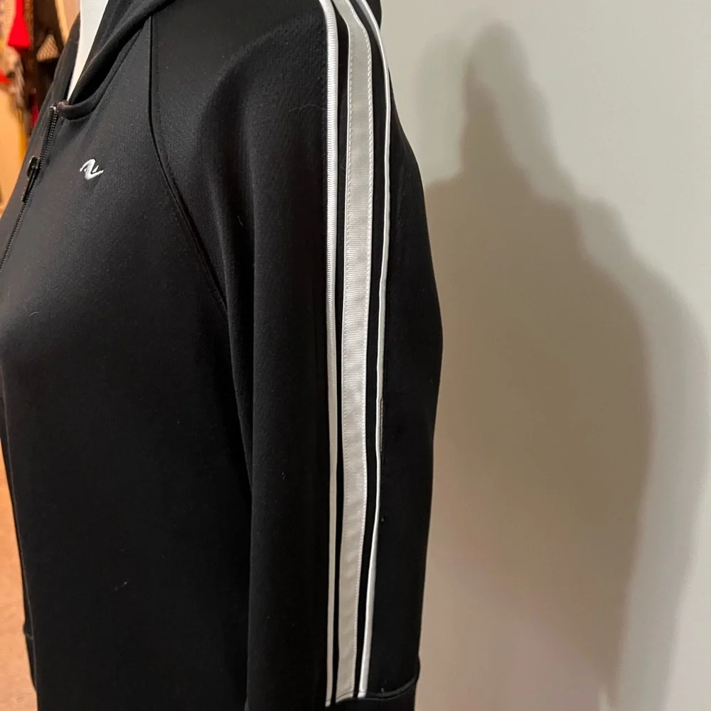ATHLETIC WORKS WOMEN'S JACKET FULL ZIP FRONT ACTIVE PERFORMANCE KNIT MEDIUM‎